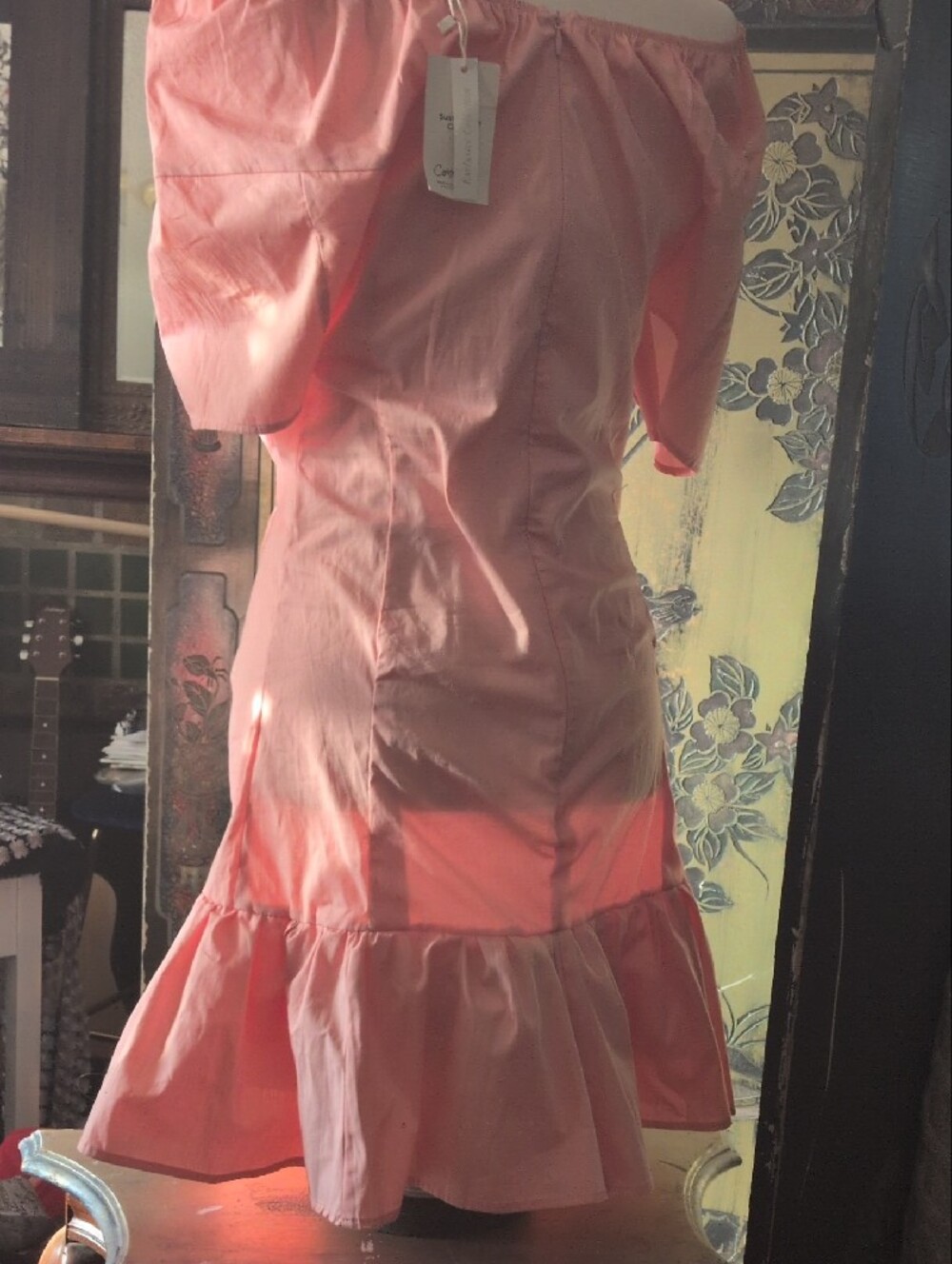 Mango Off-Shoulder Ruffled Hem Dress - Picture 2 of 4